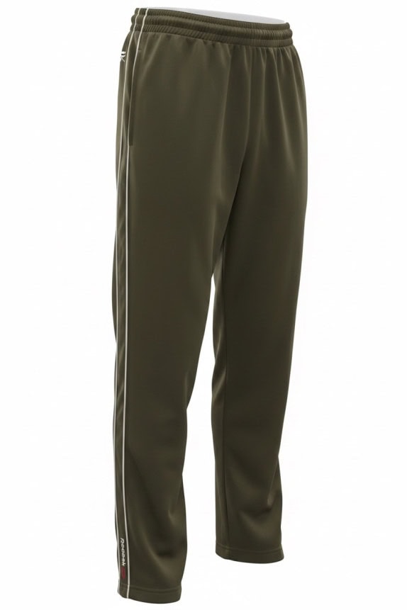REEBOK TRACK PANTS SPORTSWEAR OLIVE UNISEX PRE OWNED S