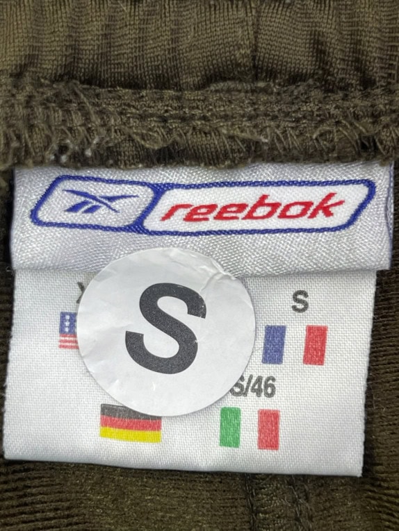 REEBOK PANTALONI DA TUTA SPORTSWEAR OLIVA UNISEX PRE OWNED S