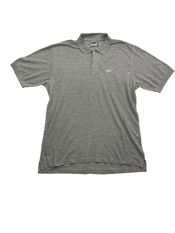 Reebok Polo Μπλούζα Classic Logo Γκρι Ανδρική XL