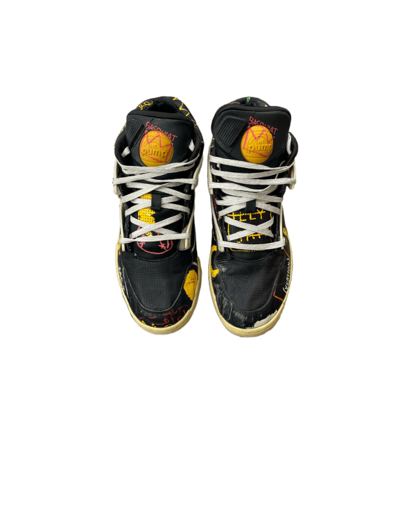 REEBOK PUMP SNEAKERS GRAPHIC ΜΑΥΡΟ ΑΝΤΡΙΚΟ PRE OWNED EU 45
