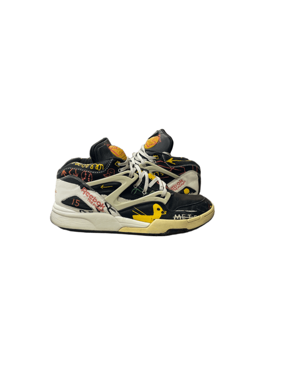 REEBOK PUMP SNEAKERS GRAPHIC ΜΑΥΡΟ ΑΝΤΡΙΚΟ PRE OWNED EU 45