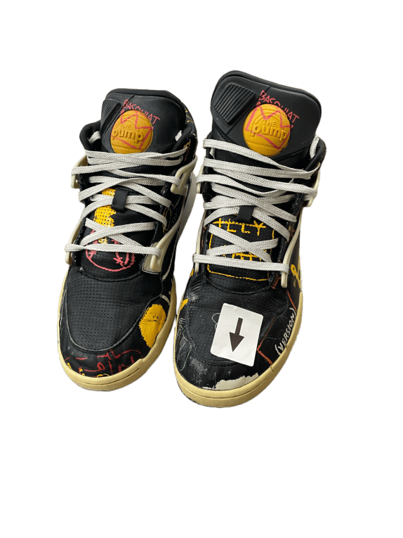REEBOK PUMP SNEAKERS GRAPHIC ΜΑΥΡΟ ΑΝΤΡΙΚΟ PRE OWNED EU 45