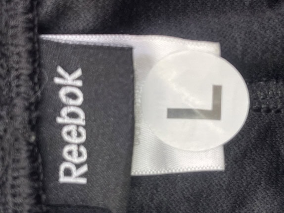 REEBOK BASKETBALL SHORTS BALL BLACK BLUE MEN PRE OWNED L