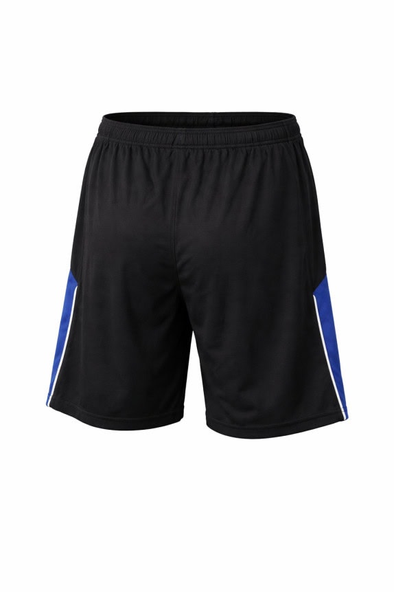 REEBOK BASKETBALL SHORTS BALL BLACK BLUE MEN PRE OWNED L