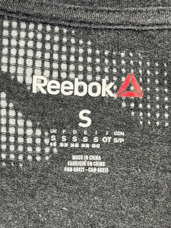 Reebok T-Shirt Big Logo Grey Women S