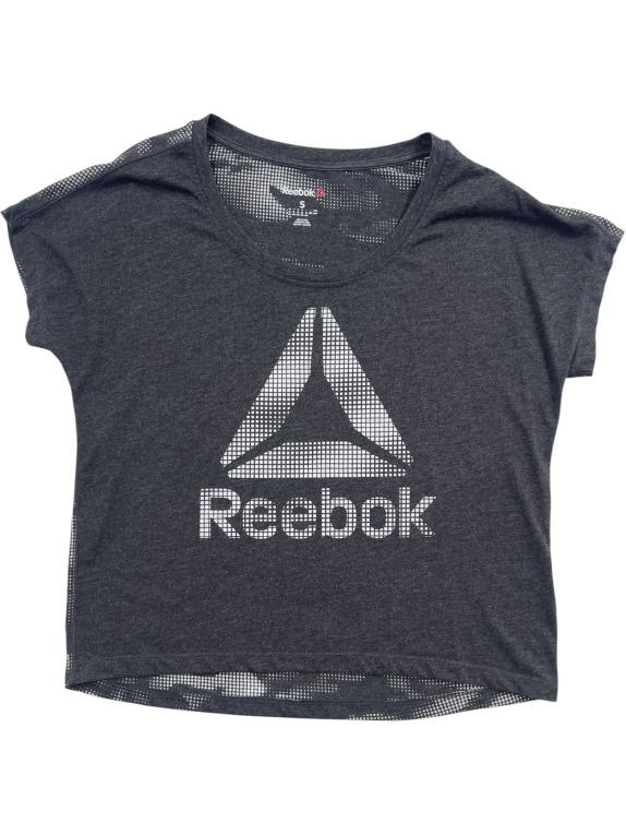 Reebok T-Shirt Big Logo Grey Women S