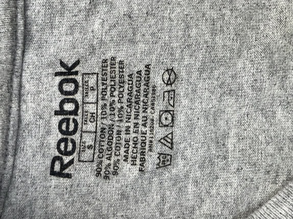 REEBOK T SHIRT GRAPHIC GREY ΑΝΤΡΙΚΟ PRE OWNED S