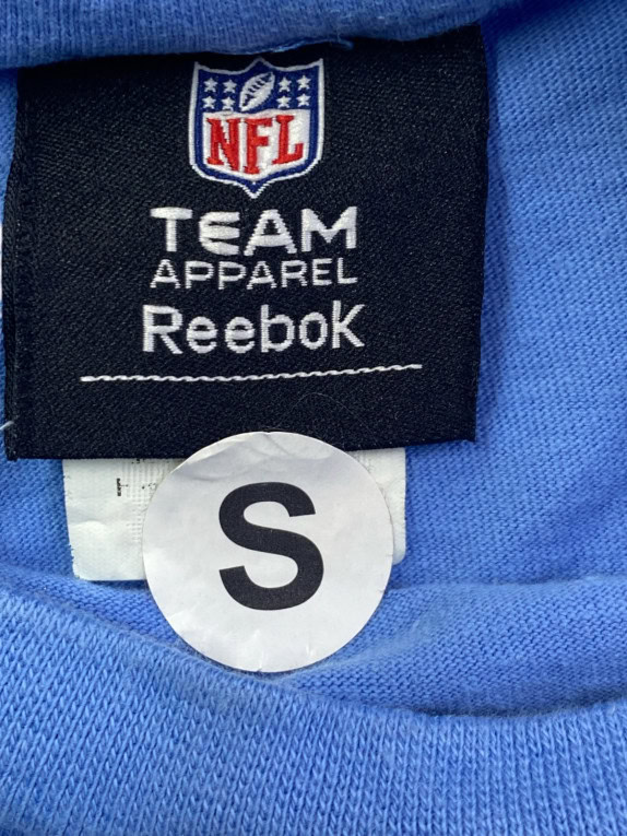 REEBOK TENNESSEE TITANS MAGLIETTA SPORTSWEAR AZZURRA UOMO PRE OWNED S