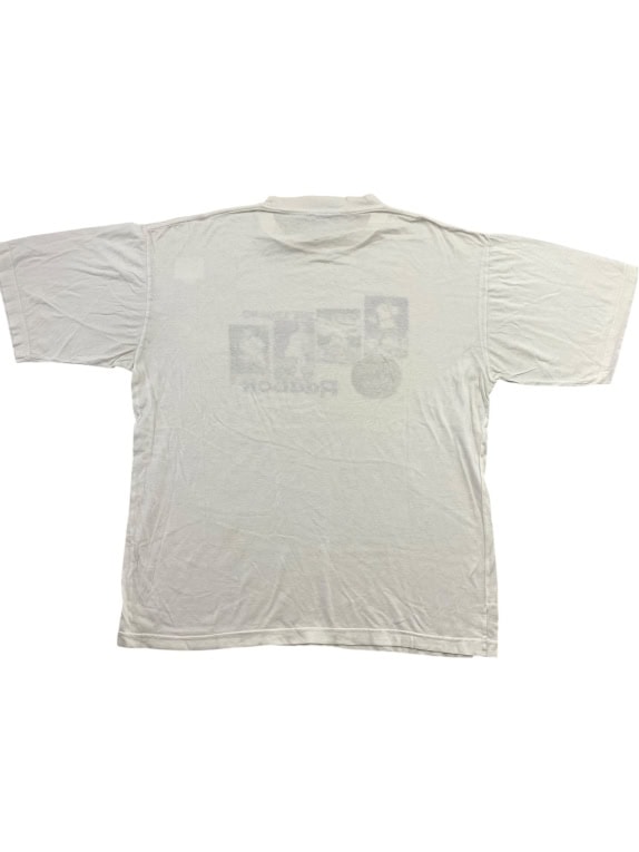 REEBOK Vintage T-shirt "The Legend" Graphic Print Λευκό Unisex Large