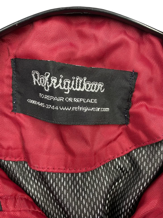 RefrigiWear Μπουφάν Bomber Workwear Logo Μπορντό Ανδρικό XL