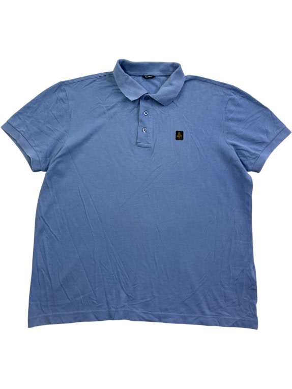 RefrigiWear Polo Μπλούζα Casual Logo Γαλάζιο Ανδρικό L