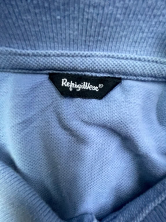 RefrigiWear Polo Μπλούζα Casual Logo Γαλάζιο Ανδρικό L