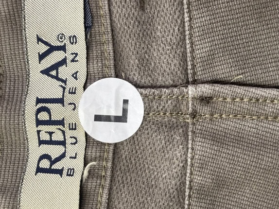 90S REPLAY ΠΑΝΤΕΛΟΝΙ CHINO MINIMAL ΚΑΦΕ ΑΝΤΡΙΚΟ PRE OWNED L