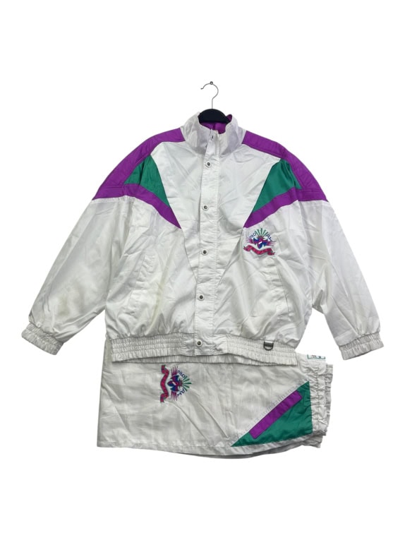 Reusch Φόρμα Σετ Tracksuit Vintage Λογότυπο Λευκό Γυναικείο L