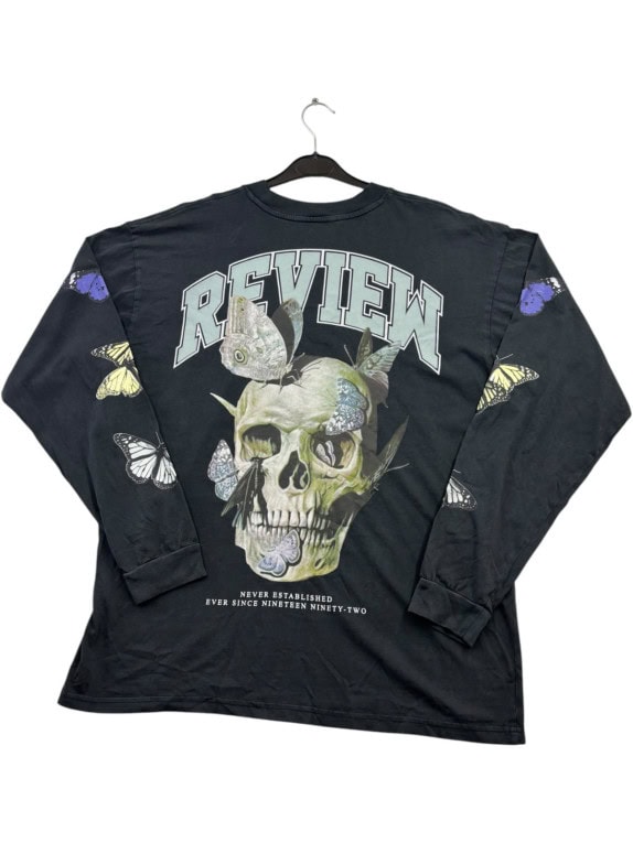 REVIEW ΜΑΚΡΥΜΑΝΙΚΟ T SHIRT GRAPHIC FADED BLACK ΑΝΤΡΙΚΟ PRE OWNED L