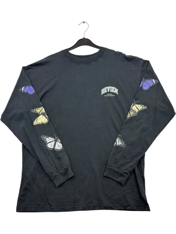 REVIEW ΜΑΚΡΥΜΑΝΙΚΟ T SHIRT GRAPHIC FADED BLACK ΑΝΤΡΙΚΟ PRE OWNED L