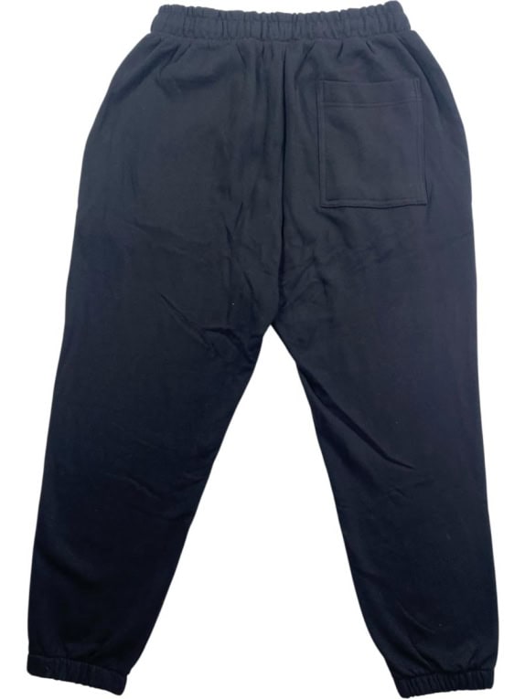 REVIEW JOGGER PANTS CASUAL LOGO PATCH BLACK MEN'S SIZE M