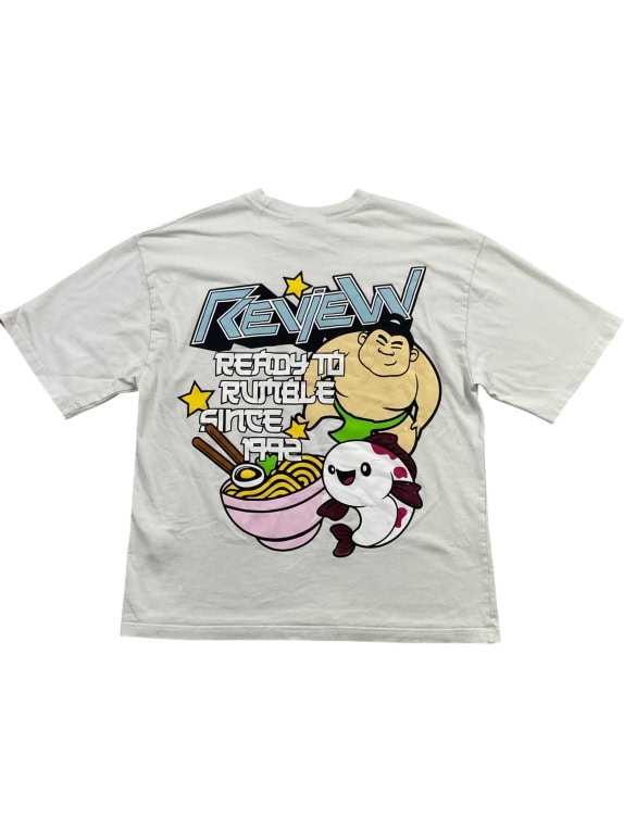 REVIEW T-SHIRT CASUAL BACK PRINT ΛΕΥΚΟ ΑΝΔΡΙΚΟ L