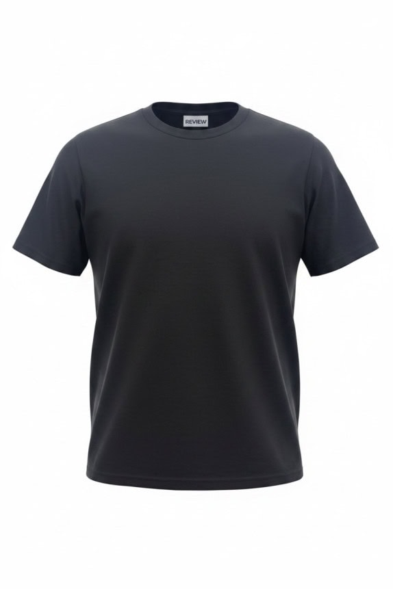 REVIEW T SHIRT MINIMAL ΜΑΥΡΟ UNISEX PRE OWNED M