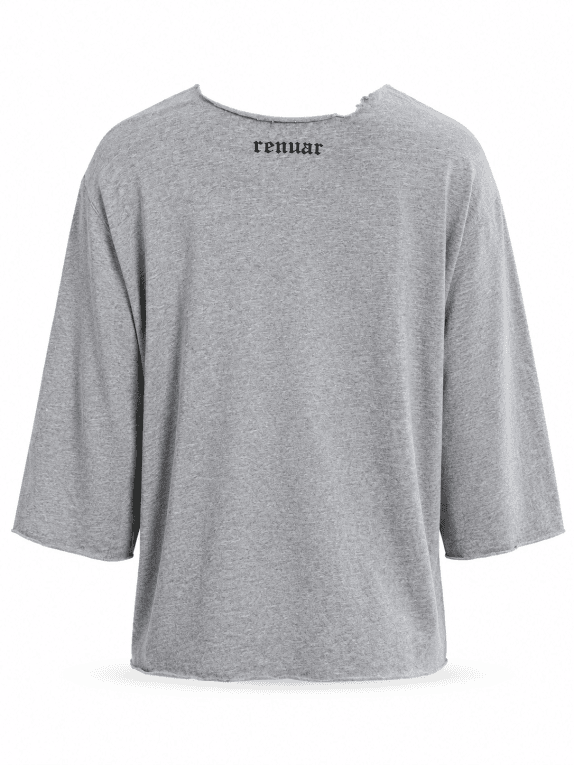 REVIEW 1992 GRAPHIC TEE CROP GRAY UNISEX PRE OWNED L