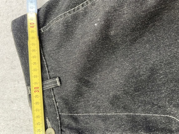 80S RIFLE JEANS PANTS WASHED BLACK WOMEN PRE OWNED M