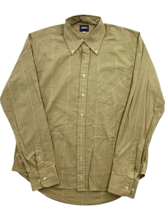 RIFLE SHIRT HERITAGE VINTAGE WITH CHECKERED PATTERN BEIGE MEN'S XL