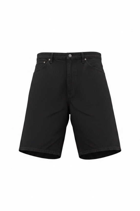 RL POLO JEANS COMPANY DENIM SHORTS CLASSIC FADED BLACK MENS PRE OWNED