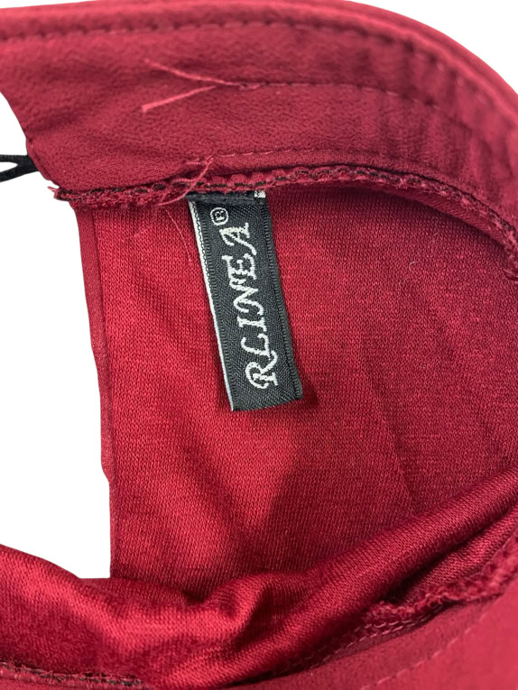RLINEA BLOUSE WITH RHINESTONES BURGUNDY FEMALE M