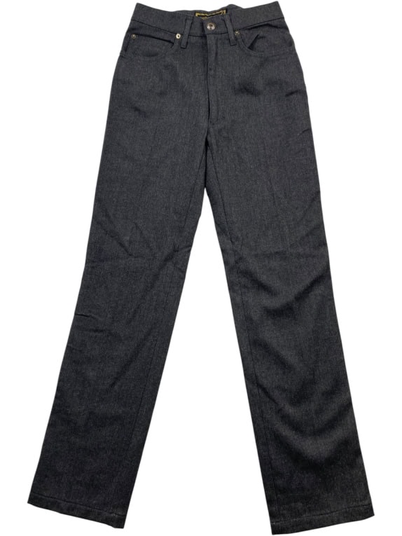 ROCCO BAROCCO JEANS ΠΑΝΤΕΛΟΝΙ VINTAGE ΛΟΓΟΤΥΠΟ ΣΤΗ ΜΕΣΗ ΓΚΡΙ ΓΥΝΑΙΚΕΙΟ XS