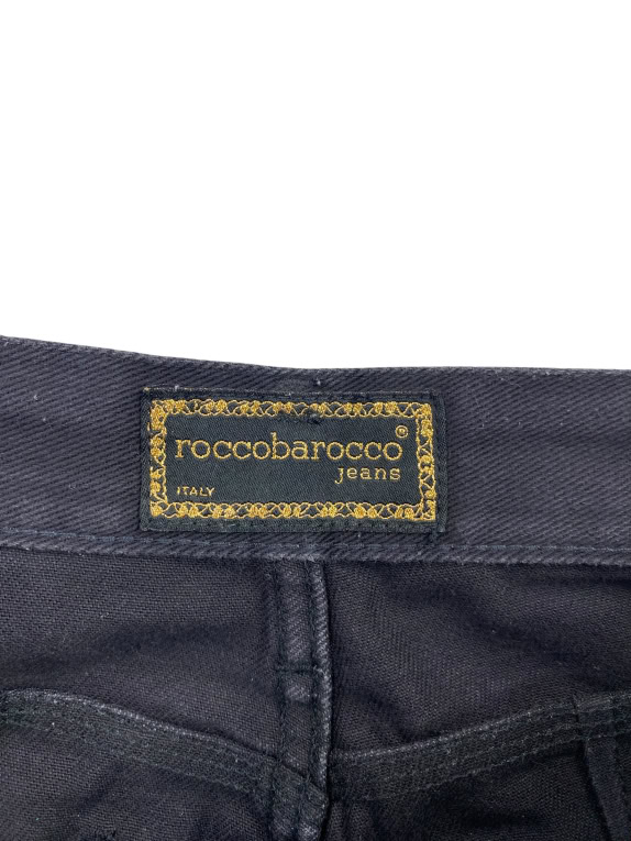Roccobarocco Jeans Γυναικείο Παντελόνι Μαύρο