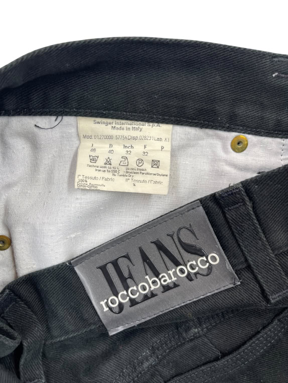 Roccobarocco Jeans Pants Casual Minimal Black Women’s S