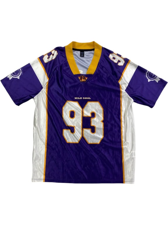 ROMWE Αθλητική Μπλούζα Jersey 93 Logo Μωβ Ανδρική S