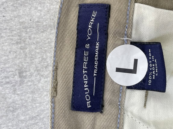 ROUNDTREE YORKE CARGO SHORTS MINIMAL BEIGE ΑΝΤΡΙΚΟ PRE OWNED L