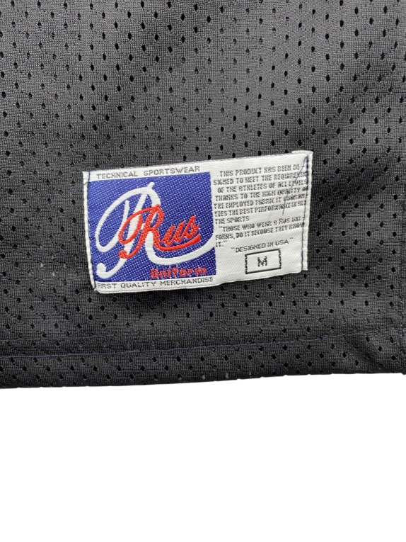 RUS UNIFORM BASKETBALL JERSEY VINTAGE #4 BLACK MENS M