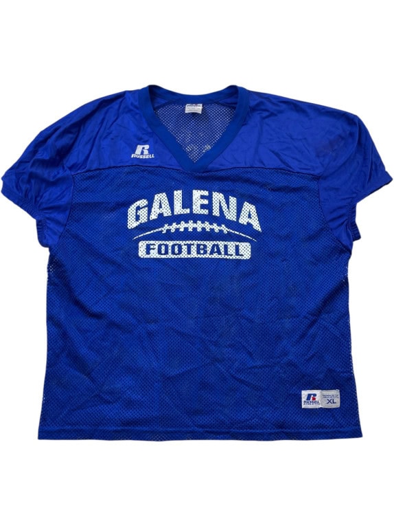 RUSSELL ATHLETIC FOOTBALL JERSEY ATHLETIC ΜΠΛΕ ΑΝΤΡΙΚΟ PRE OWNED XL