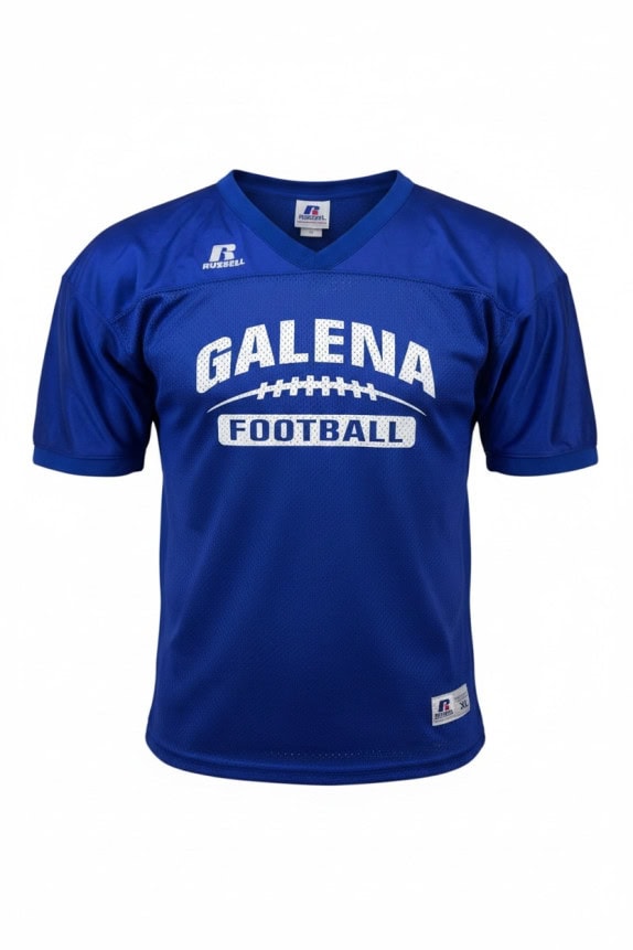RUSSELL ATHLETIC MAGLIA FOOTBALL ATHLETIC BLU UOMO PRE OWNED XL