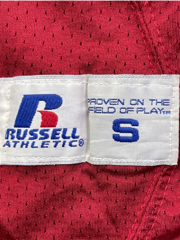 RUSSELL ATHLETIC FOOTBALL JERSEY COLLEGIATE BURGUNDY ΑΝΤΡΙΚΟ PRE OWNED S