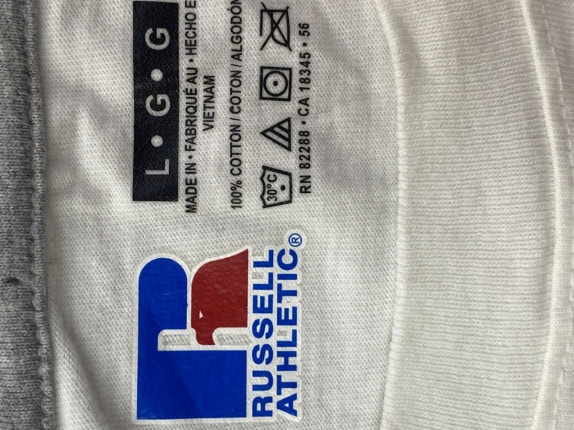 RUSSELL ATHLETIC GRAPHIC TEE STREETWEAR WHITE ΑΝΤΡΙΚΟ PRE OWNED XL