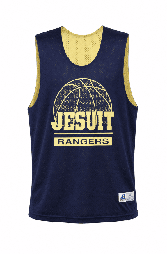 RUSSELL ATHLETIC BASKETBALL TANK GRAPHIC BLUE MENS PRE OWNED M