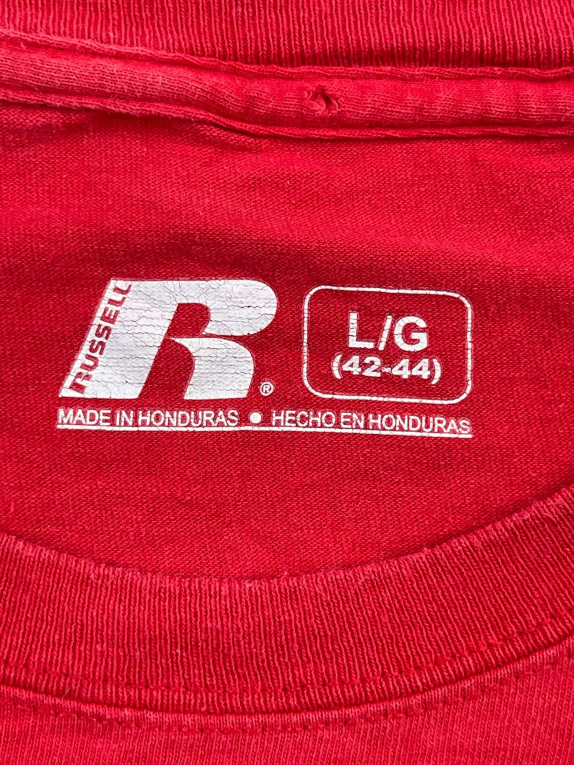 Russell Athletic T-Shirt Big Logo Κόκκινο UNISEX L