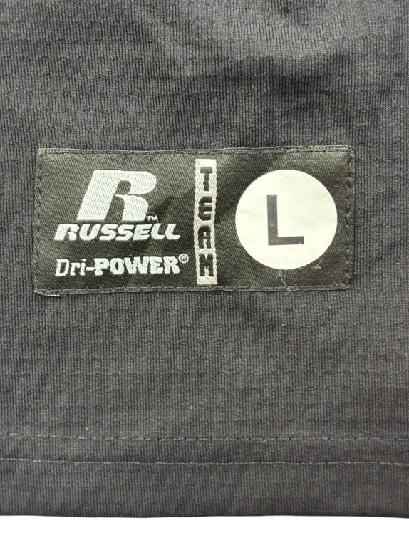 RUSSELL ΜΠΛΟΥΖΑ ΜΕ ΜΙΣΟ ΦΕΡΜΟΥΑΡ SPORTSWEAR ΜΑΥΡΗ ΑΝΤΡΙΚΟ PRE OWNED L