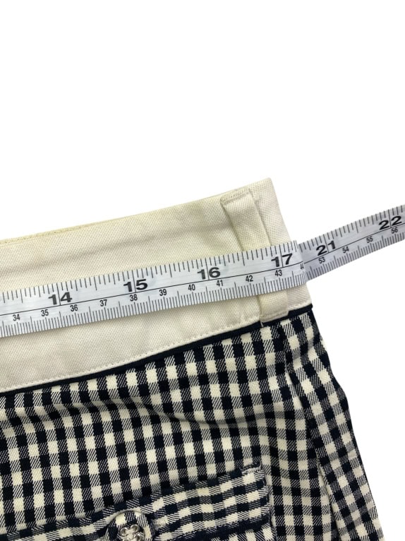 'S MAX MARA ΦΟΥΣΤΑ CASUAL CHECK PATTERN LOGO BLACK-WHITE ΓΥΝΑΙΚΕΙΑ L