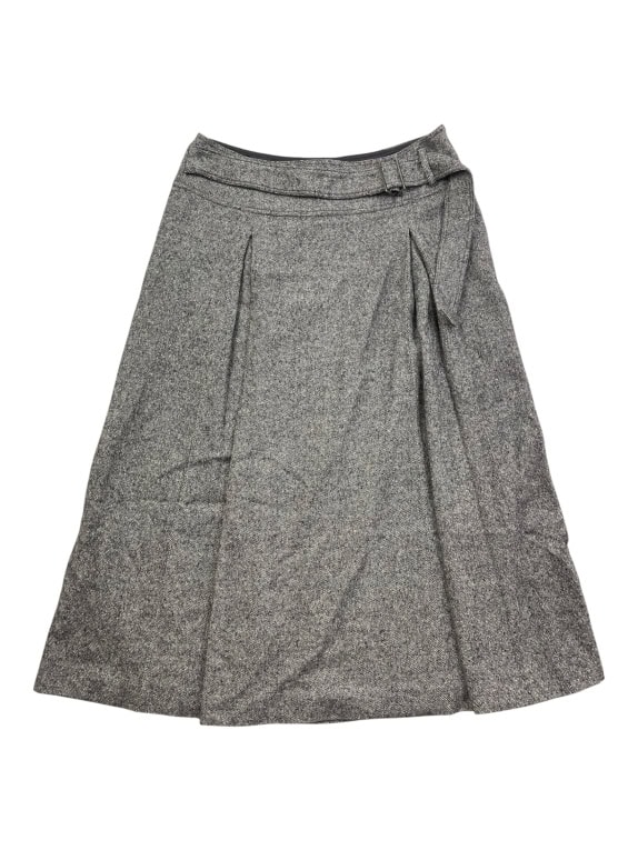 S MaxMara Μάλλινη Midi Φούστα Γκρι Γυναικεία L