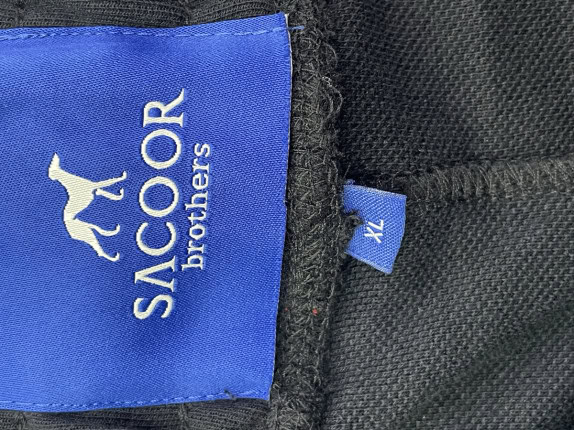 SACOOR BROTHERS ΠΑΝΤΕΛΟΝΙ ΦΟΡΜΑΣ MINIMAL ΜΑΥΡΟ ΑΝΤΡΙΚΟ PRE OWNED XL
