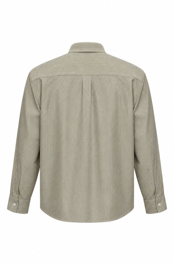 BURBERRY CAMICIA A RIGHE MARRONE UOMO PRE OWNED S