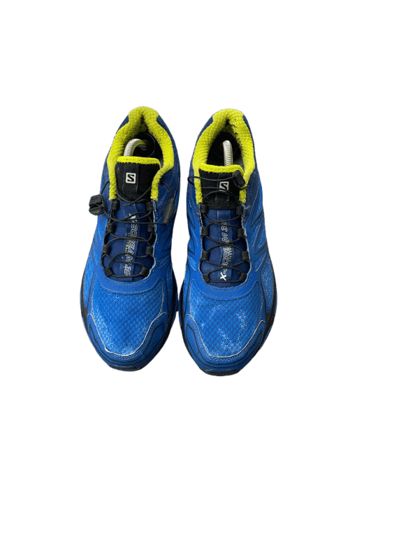 SALOMON TRAIL SNEAKERS ATHLETIC BLUE MENS PRE OWNED EU 44 2/3