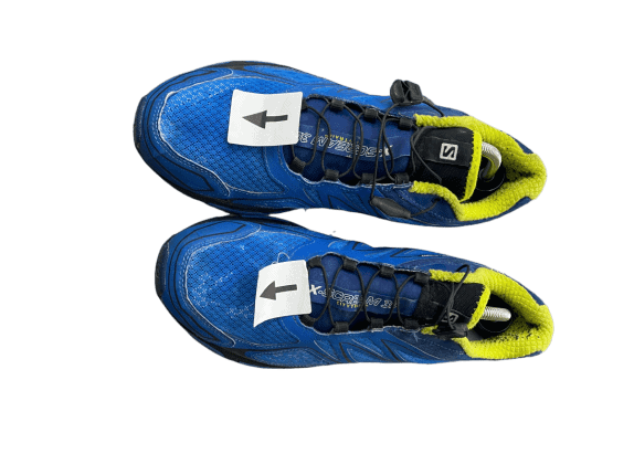 SALOMON TRAIL SNEAKERS ATHLETIC BLUE MENS PRE OWNED EU 44 2/3