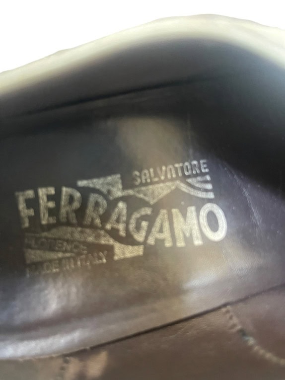 SALVATORE FERRAGAMO LOAFERS CLASSIC CREAM ΑΝΤΡΙΚΟ PRE OWNED EU47