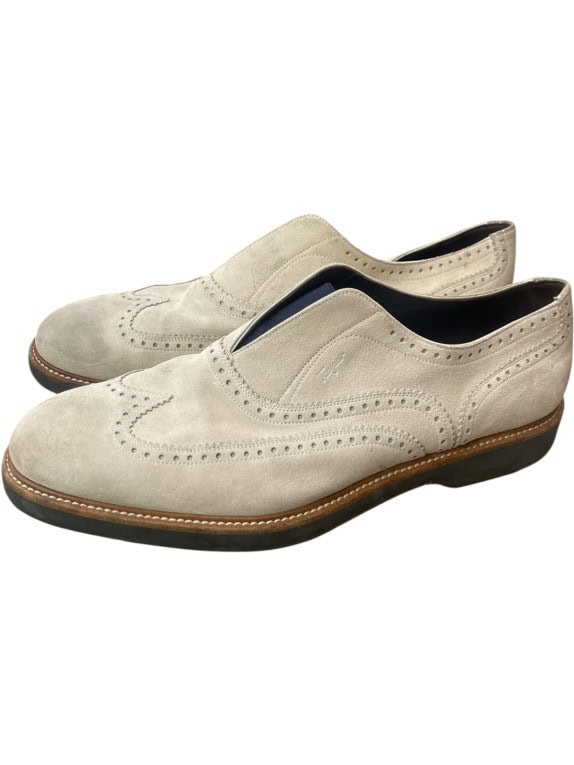 SALVATORE FERRAGAMO LOAFERS CLASSIC CREAM ΑΝΤΡΙΚΟ PRE OWNED EU47