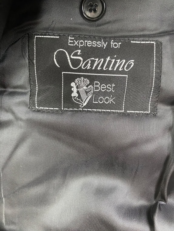 Santino Blazer Κλασικό Μαύρο Ανδρικό M